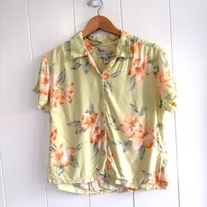 Tori Richard Women's Large Resort Wear Vacation Hawaiian Tropical Print